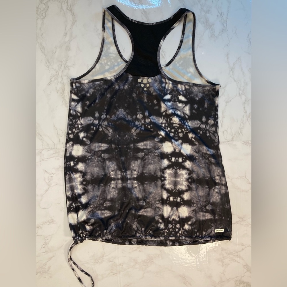 Danskin loose fit black and white tie dye racerback workout top - Picture 5 of 7